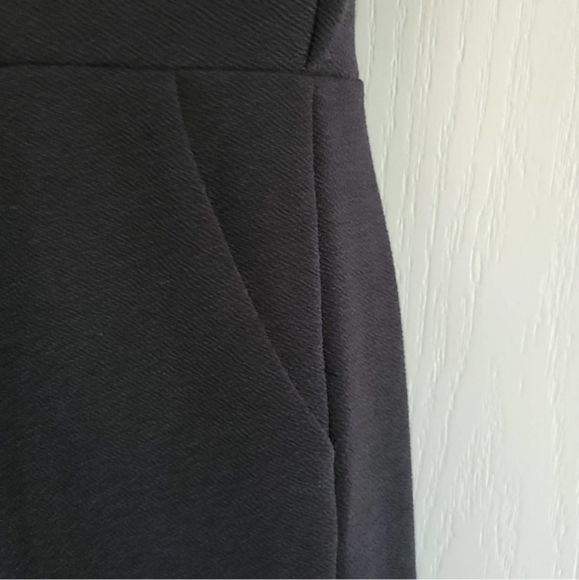 Rachel Zoe | Black Jumpsuit Crop Wide Leg Pants Stretch Grommet Tie Waist Size 6 - Picture 15 of 15